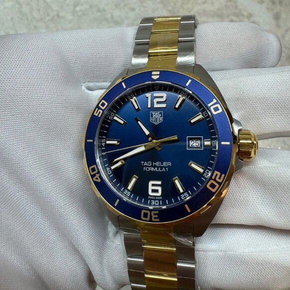 Authentic TAG Heuer Formula 1 Quartz Steel Blue Gold Men's Watch WAZ1120.BB0879 - Picture 2 of 8